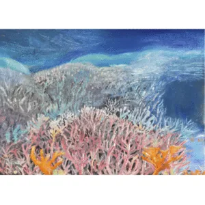 Art Print corals under Water