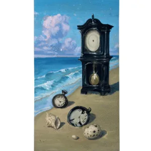 Original Pil Painting A Clockwork Death