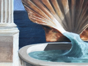 Original Ölgemälde kaufen: Unterschied Kunstdruck - Textur sichtbar